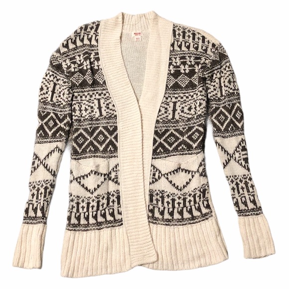 Cream & Gray Mossimo Cardigan